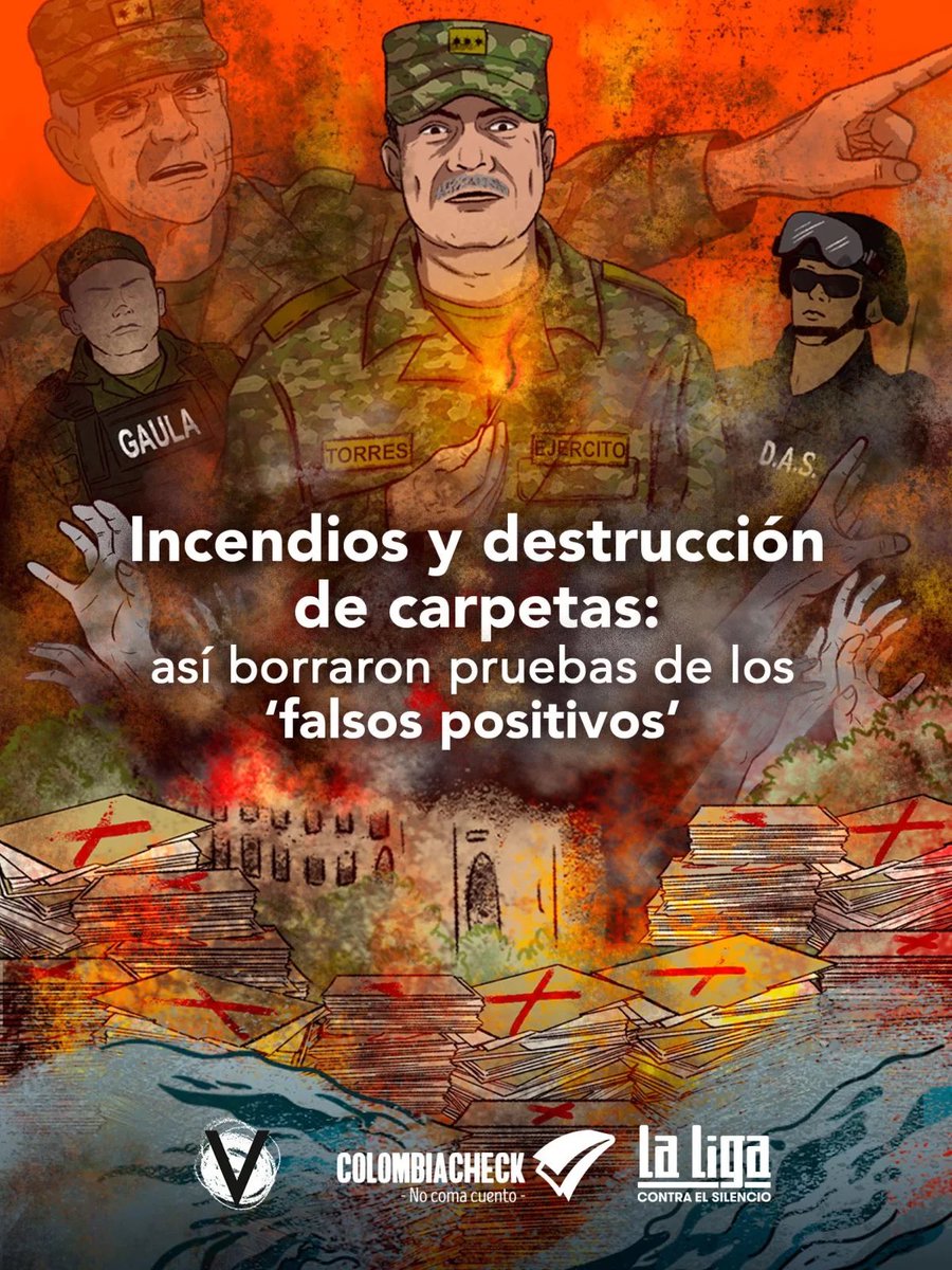 laiabu's tweet photo. Algunos militares han hablado de inundaciones, incendios y destrucción de carpetas para evitar que se conocieran los crímenes que hicieron pasar como falsas muertes en combate. #SíPasó https://t.co/bubyawKybk https://t.co/tY0KBoG2RY