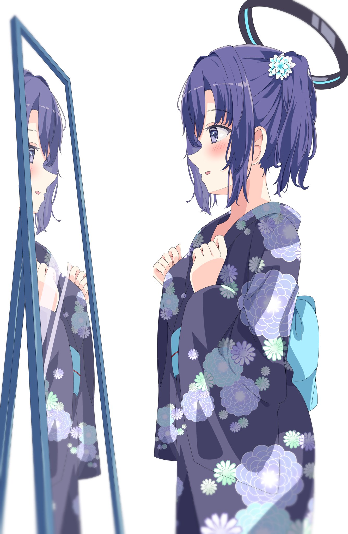 ブルアカ 手描き イラスト モモミド オリジナル浴衣 色紙2枚セット ブルアカ 手描き イラスト モモミド オリジナル浴衣 色紙2枚