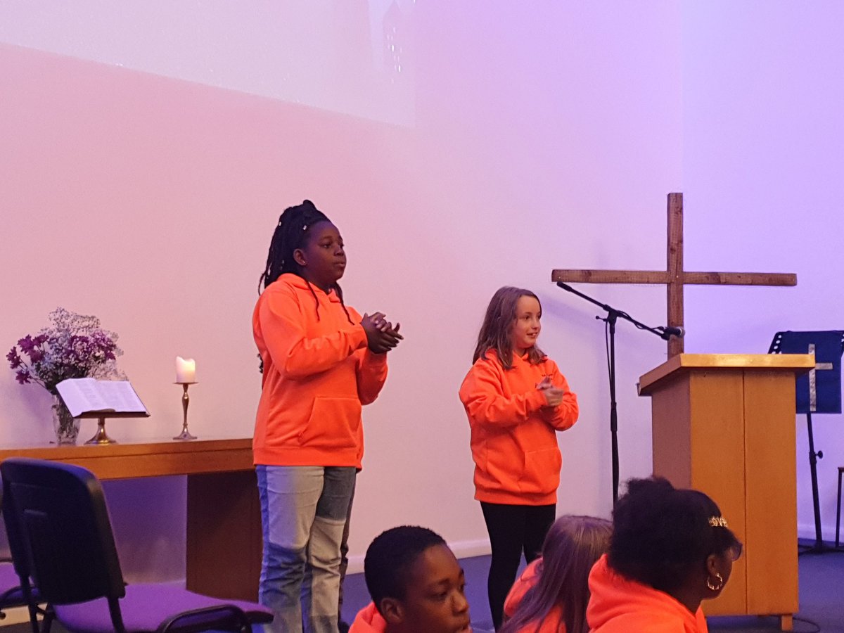 AmazingARY3's tweet photo. Me and my friends from Sunday School led the whole service at church this morning. We talked about journeys, the Methodist way of life and our trip to 3generate.
#methodistwayoflife #methodistchildrenandyouth #oldhammethodistyouth https://t.co/7ycdO12HmH