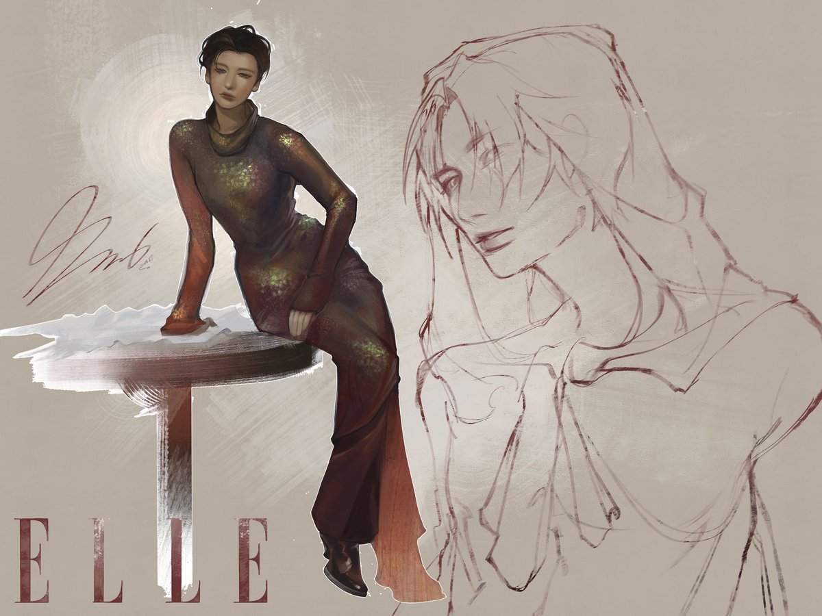 ELLE 🥀 #에이티즈 #ATEEZfanart #성화