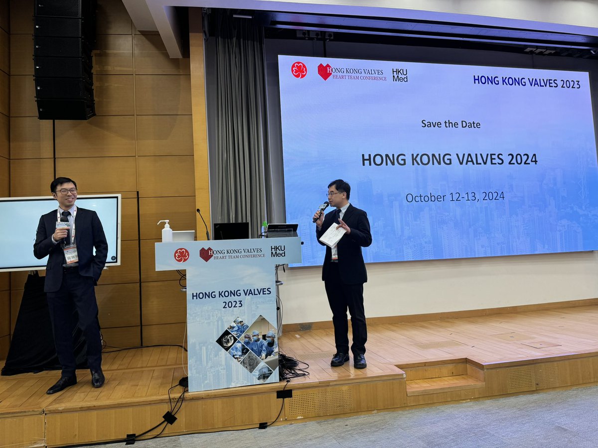 HongKongValves's tweet photo. Thank you all for joining us at Hong Kong Valves 2023 today!
Together, we shall build a stronger heart team!
See you in Hong Kong Valves 2024 (October 12-13, 2024)
#HongKongValves2023 #seeyouinHongKongValves2024 #october12thand13th2024 #HeartTeamConference https://t.co/YMTwUqmdpW