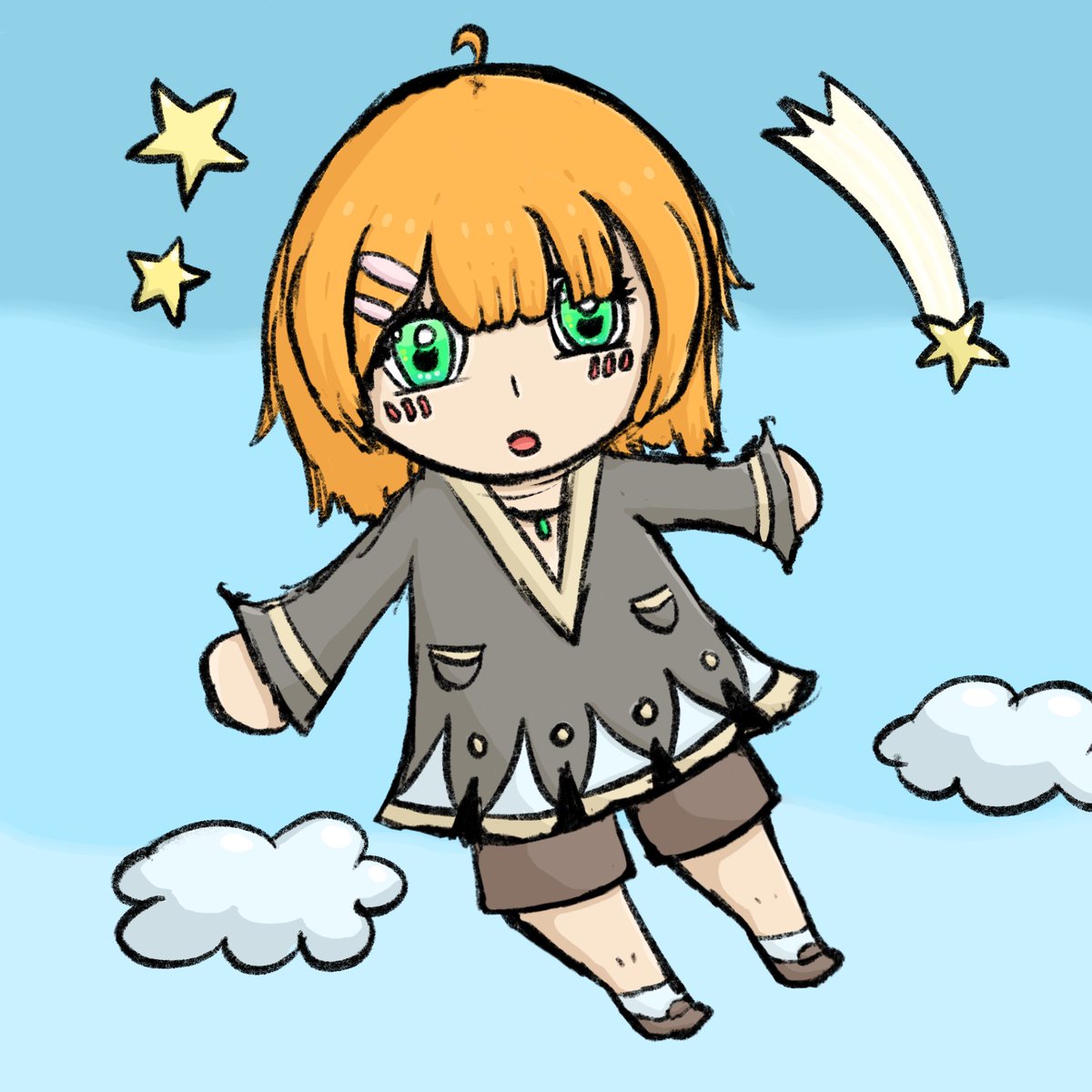 Design3DS's tweet image. Random quick sketch drawing that i just did at 7am before sleep. There’s probably lots wrong with anatomy and colours, but i guess i just wanted to do something to calm down my caffeine brain