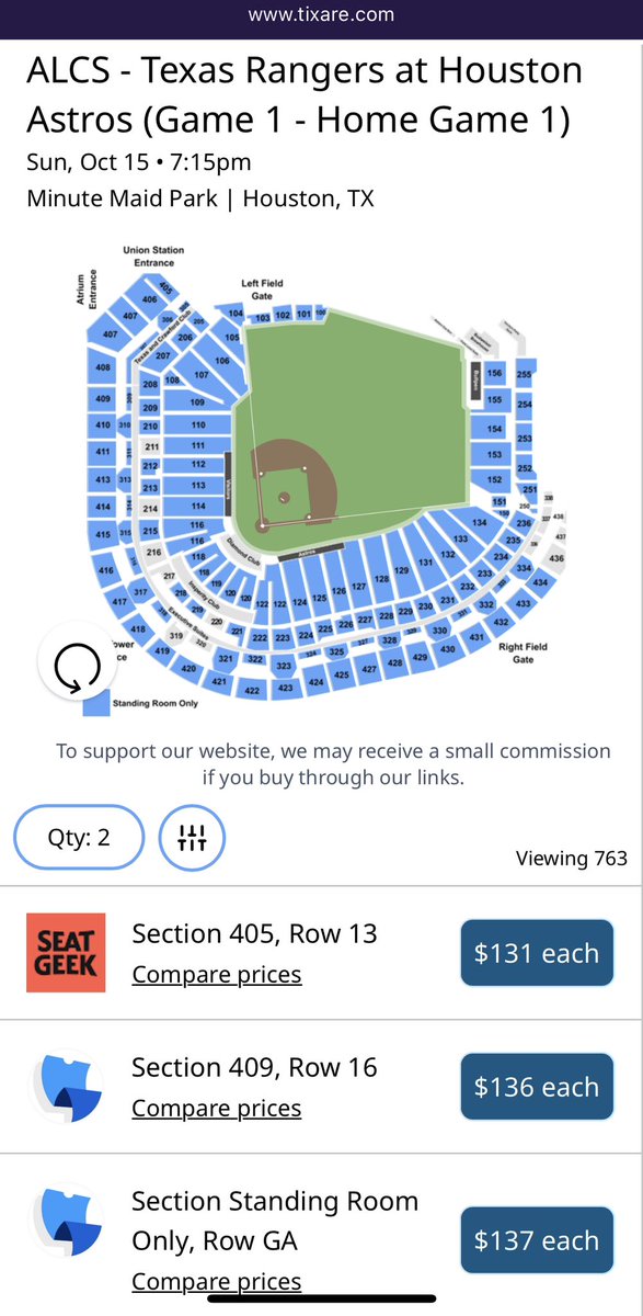 tixaredeals's tweet photo. Rise and shine MLB fans!

Game 1 of the ALCS kicks off tonight with the Texas #Rangers at Houston #Astros 

If you’re holding out till the last minute to grab tickets, you can still get in for less than $150 each (incl. fees)

Link to 🎟️ https://t.co/TgcJkmd4p9

#CompareWithTixare #straightuptx #MLB #ALCS