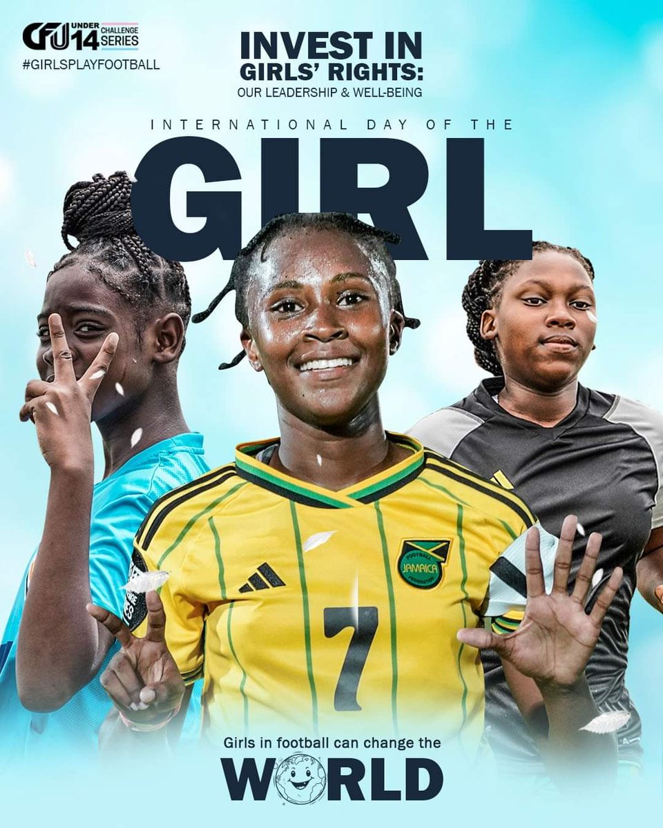 FanewsBvi's tweet photo. On International Day of the Girl 2023 we salute all the people advocating for the safe involvement of girls in football.
#IDG2023
#SpotlightInitiative
#girlsplayfootball
#UNWomen
#BrighterFutureForGirls
#caribbeanfootball
#cfufootball https://t.co/qwTLwOrCvU