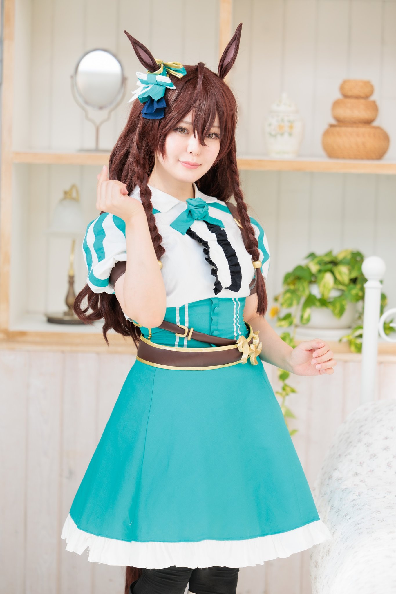 ウマ娘　メジロブライト　勝負服　コスプレ 受注制作】ウマ娘／メジロブライト 勝負服／オーダーサイズ