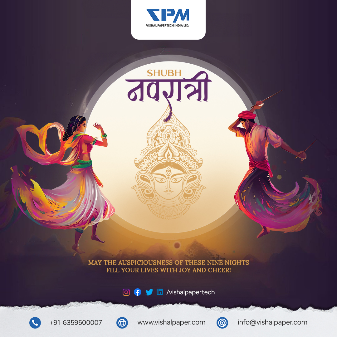 VishalPapertech's tweet image. 🌟 Celebrating the vibrant hues of Navratri with the strength of our Duplex Paper Board! 🎉 May these nine nights bring joy, prosperity, and endless success to all. 🌈✨ #NavratriVibes #VishalPapertech #DuplexMagic #FestiveCheers #PaperCraftingSuccess #NavratriCelebration