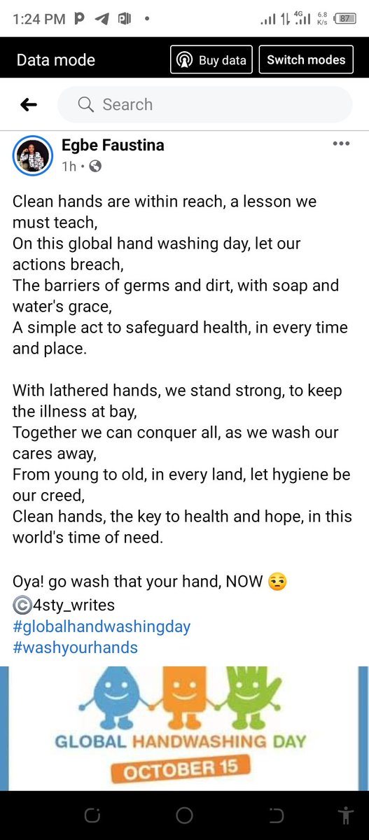 4sty_Koncept's tweet photo. Clean hands are within reach, a lesson we must teach........

Oya! go wash that your hand, NOW 😒
©4sty_writes
#GlobalHandwashingDay
#GlobalHandwashingDa 
#washyourhands https://t.co/o6U2vMyiT4
