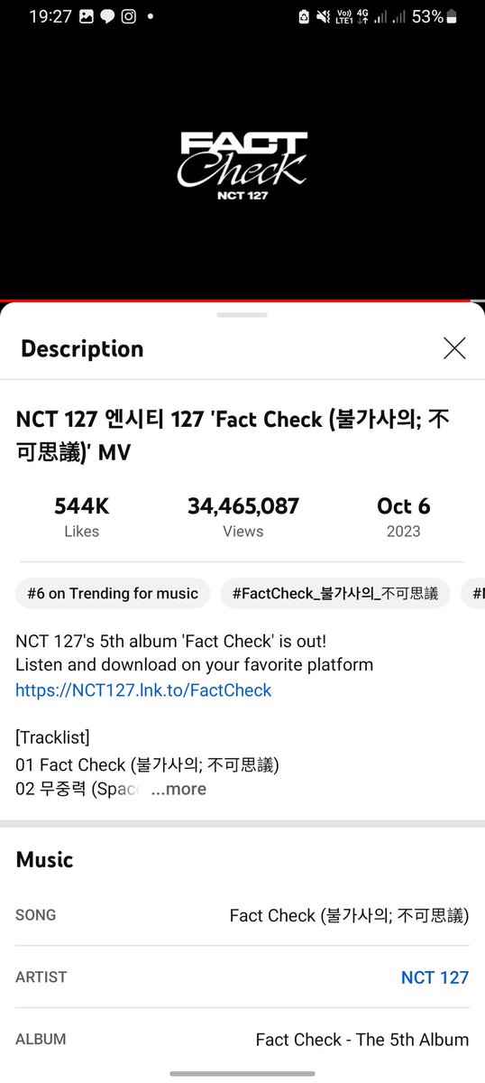 ayjmcity's tweet photo. FACT CHECK STREAMING PARTY💀👯♂️
GOALS: 35M
DON'T BREAK THE CHAIN ‼️
https://t.co/XHjwjjatBH…
#FactCheck_OutNow
#우리칠_고팩쳌
#NCT127_FactCheck_불가사의 @NCTsmtown_127
tags: @SalmaTiara8 @Taeguu23 @aerissele @milkeububu @princemaark https://t.co/0X3bzrDmYI