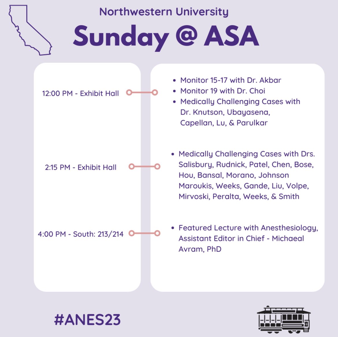 Fabulous start to #ANES23 yesterday! We loved seeing so many of our Northwestern Anesthesiology alumni & current attendees last night! Busy Sunday schedule today! Come say hello! @ASALifeline @northwesternmedicine @nuanesthesiares