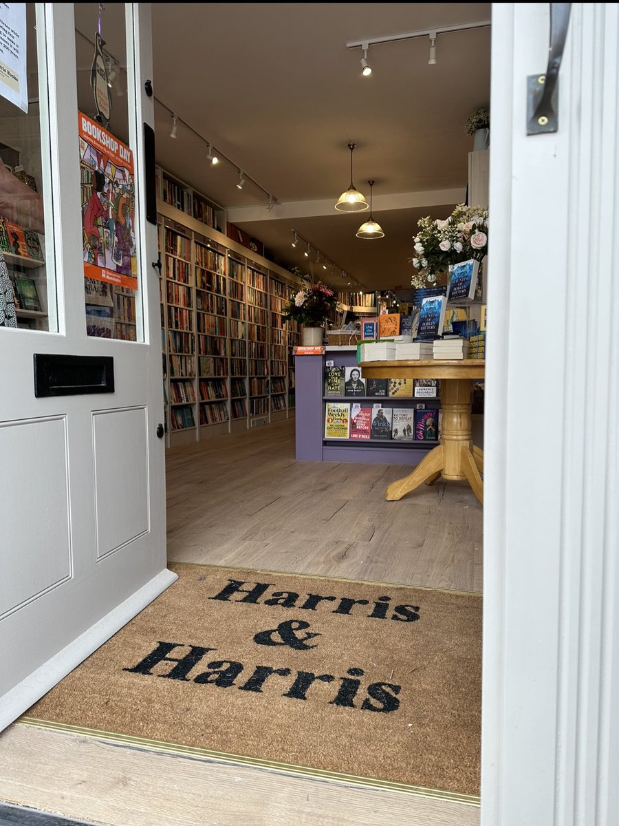 HandHBookshop's tweet photo. Hello readers and welcome to Harris &amp; Harris Books, part 2. 
Opened Saturday 14th October on the auspicious National Bookshop Day. 
We had THE best day and thank you to to heaving crowds who came to see, shop and support this not-so-little-anymore bookshop. I hope to see you soon https://t.co/Wbdu5Cbz9Y