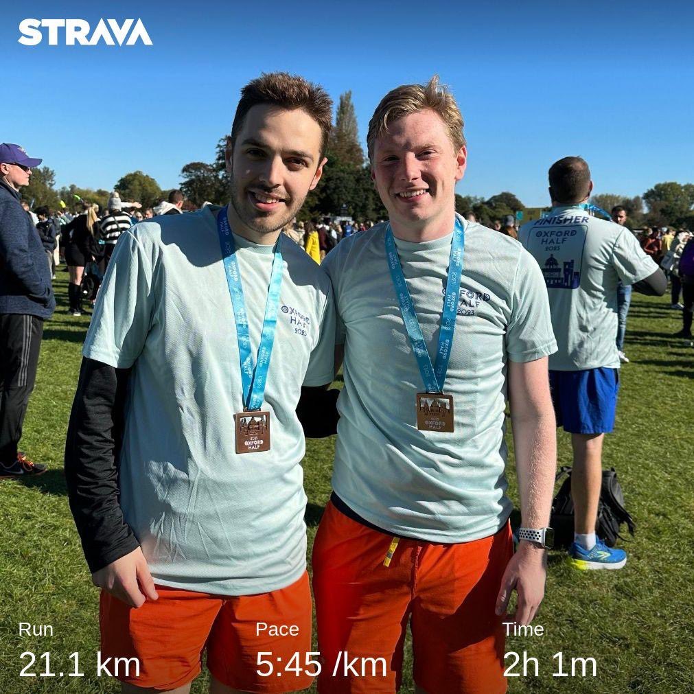 johnnyljenkins's tweet photo. Oxford Half Marathon ✅ https://t.co/UK0og9M2rZ