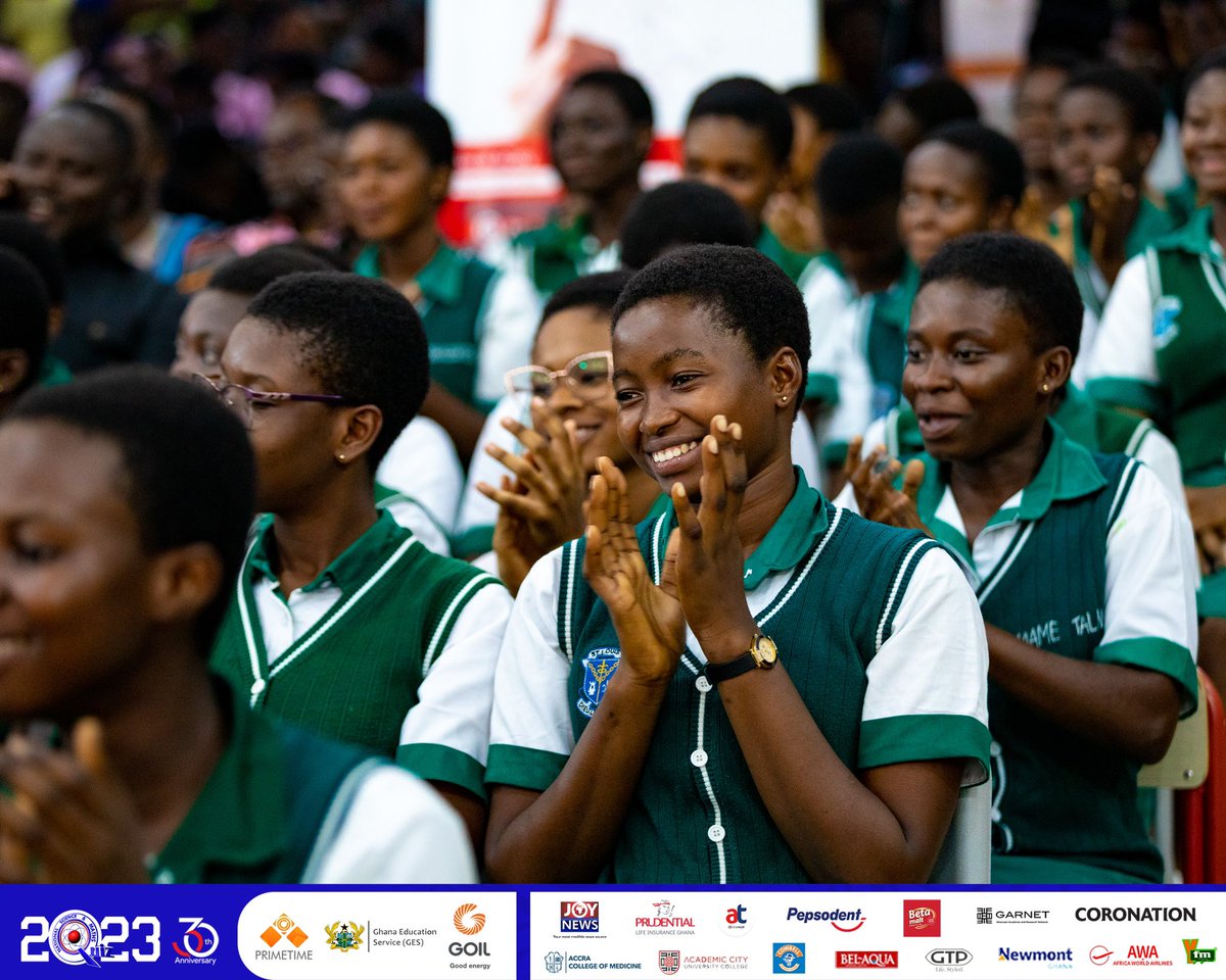 End of Round 1

St. Louis SHS: 29pts 
Wesley Grammar School: 16pts  
Anglican SHS, Kumasi: 14pts 

#NSMQ2023 #NSMQ30 #NSMQQuarters #Primetime