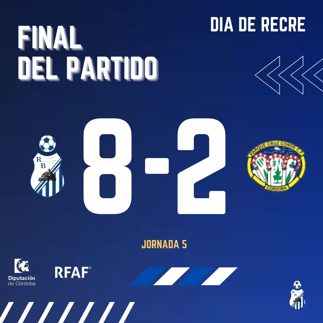RvoBelmezano's tweet photo. 🚨 ¡FINAL en el Juan Cortés Mora de Belmez! ⏹️

¡Se quedan los tres puntos en casa. +3️⃣ ¡

⚽ Sancho (x2), Luis (x2), Pinilla (x2), Jódar y Juli.

¡Vamos Recre! ⚪️🔵

#somoselrecre #primeraandaluzasenior #cdrecreativobelmezano https://t.co/dfX7NLV1SY