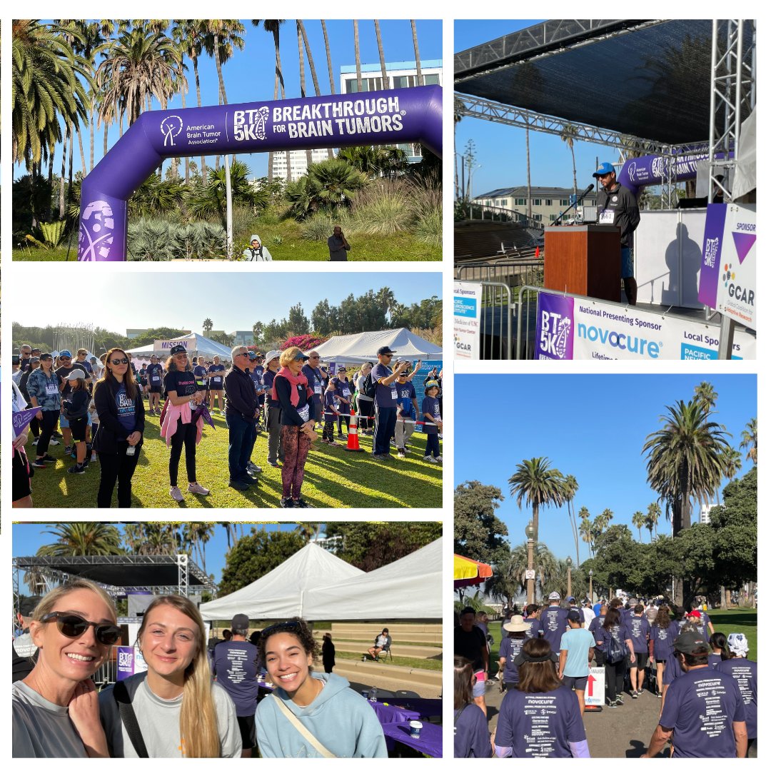 Yesterday GCAR staff participated in @theABTA 's Los Angeles #BT5K to support the #braintumor community and fundraising for vital research. #GBMAGILE Imaging Lead and Biomarker Committee Member @ben_ellingson of @UCLA Brain Tumor Imaging Laboratory spoke at the event. #btsm 🧠