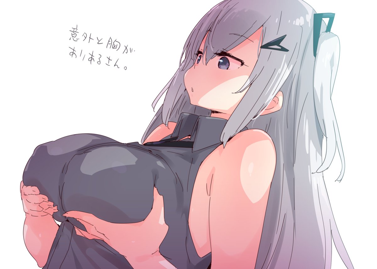 前回アリアルさん描いたときはひんぬうで描いたので試しに大きめらくがき 