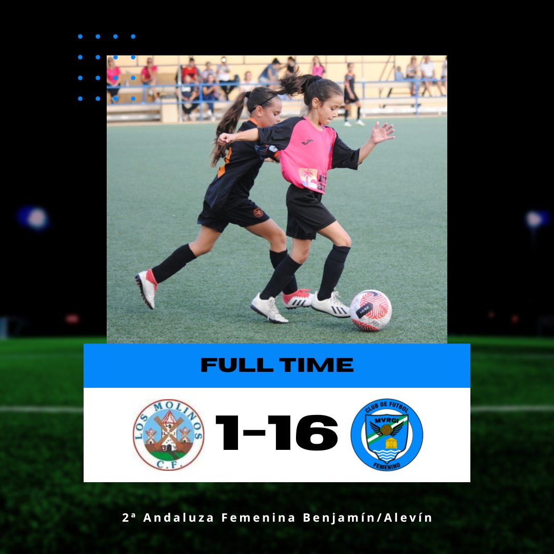 ⚽ Partido La Yaya

➡ Contundente victoria de nuestro Benjamín/Alevín, que visitó a Los Molinos.

Nuestras jugadoras no dieron opciones a las locales, asediando durante todo el partido la portería rival.

#cffemeninomvrgi
#futbolfemenino
#futfem
#EllasTambienJuegan