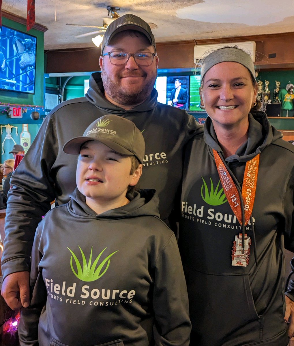 Supporting some great friends and clients in the @CbusMarathon today. Everyone sporting their brand new @fieldsourceohio wicking fleece hoodies. Repost for a chance to get your own hoodie! #PrepareToPlay