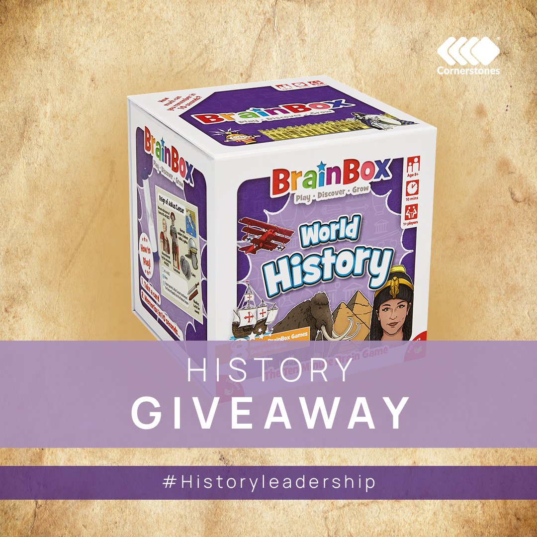 For the chance to win this fantastic BrainBox history game, retweet this post. This history edition of BrainBox is a fun memory and observation card game. What can you memorise in just 10 seconds? #edutwitter #TeacherTwitter #PrimaryHistory