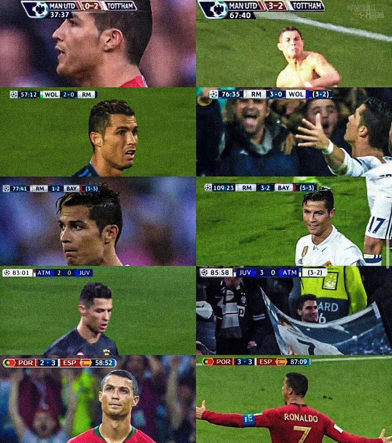 Simplesmente Cristiano Ronaldo. 🔥