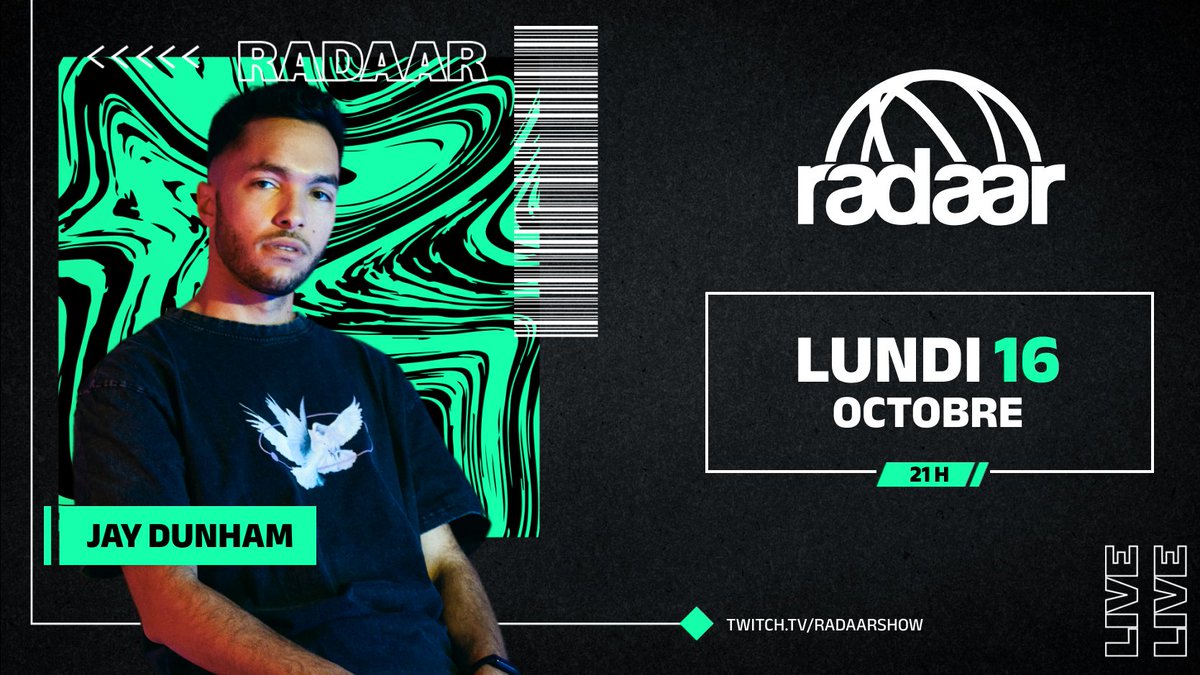 Demain, on reçoit le producteur et DJ <a href="/JayDunhamTV/">Jay Dunham ⚡</a> dans Radaar. On reviendra avec lui sur sa carrière, ses inspirations, l'histoire de son titre "I Got Summer On My Mind" qui cumule plusieurs millions d'écoutes...

Rendez-vous lundi sur Twitch à 21h !