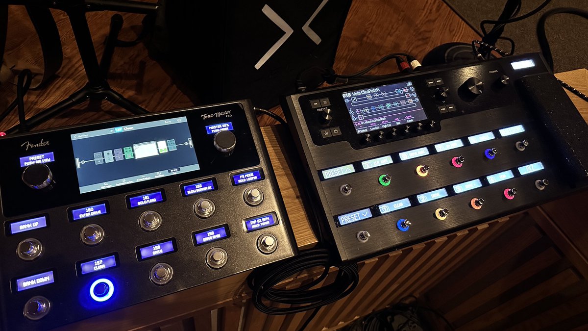 TheAndyCrowder's tweet photo. Tone Master Pro : Take 2. After some lackluster results last week, I ended up doing a good amount of A/B’ing with my Helix. This really helped me dial in some great sounds just by having that benchmark to try to achieve. 

The tones this morning were great, although… https://t.co/l2PqRLPb8L