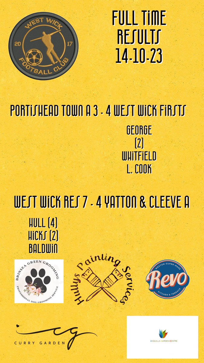 WickWest's tweet photo. Weekend Results
#Wickermen https://t.co/MVpOInvxfx