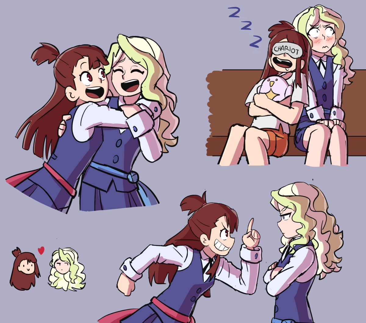 eggtempest's tweet photo. ive missed drawing them 🤧 #LWA_jp #LittleWitchAcademia https://t.co/79aiek6FWQ