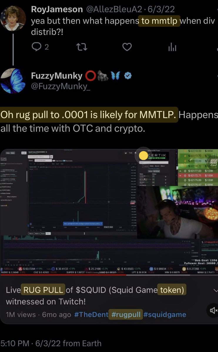 FuzzyMunky_'s tweet image. That’s why we shared our #VoltronDD on all of the #METAMANIPULATION we tracked for investor protection. 

$MMTLP went to .0001 per share as expected on 12/9 because that was supposed to happen by @FINRA as GP asked of them like Ken told us in November last year it gets rugpulled.