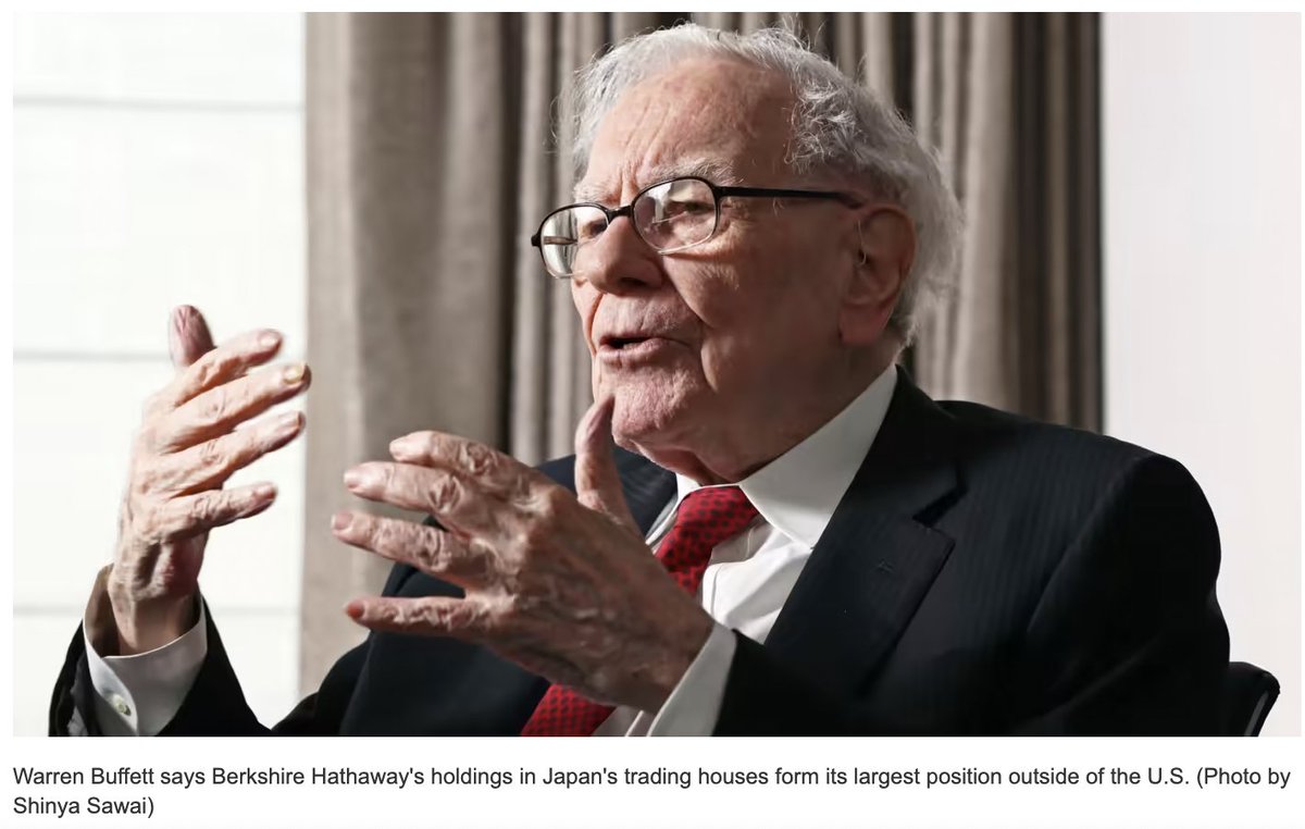 Mi último post, "El viaje de Warren Buffett a Japón y su sucesión en Berkshire". Transcripcion completa de su entrevista en el programa d la CNBC. Sus experiencias y motivos para invertir en Japón, como funciona x dentro #Berkshire y como eligieron sucesor investorsconundrum.com/2023/10/15/el-…