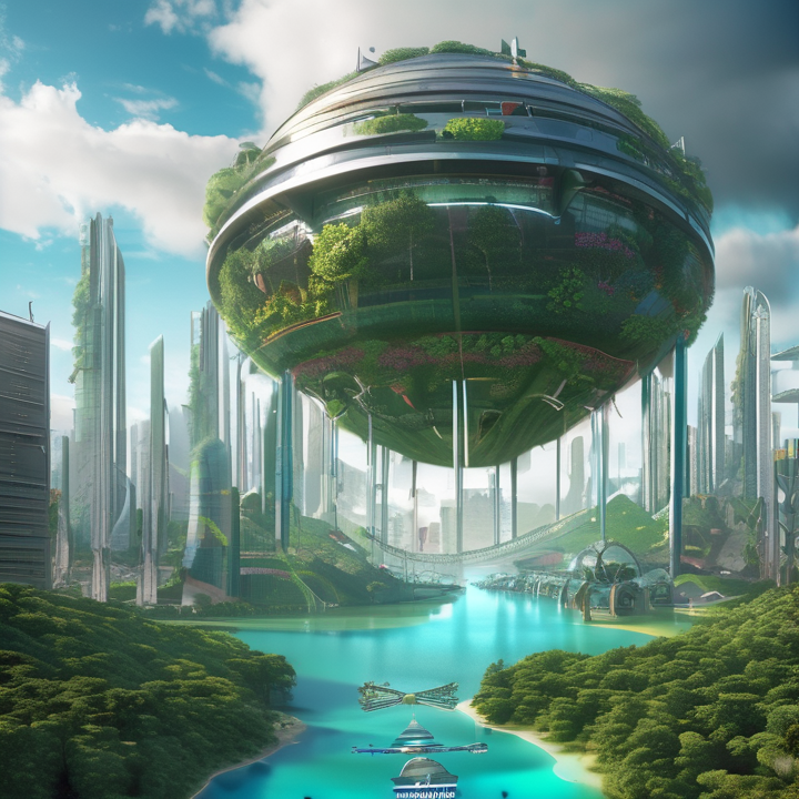 TMRWradio's tweet photo. Eco-islands rose from where plastic garbage once floated, zero-emission airships graced the skies, connecting remote corners of our Earth. Tree skyscrapers dominated cityscapes, verdant wonders providing affordable housing. Next-gen tech secretly seeded clouds. Harmony reigned. https://t.co/cHCb3WEnM5