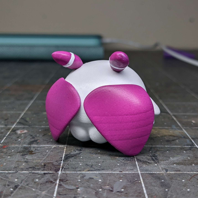 ThatGobbo's tweet photo. My own Momo! 

You can 3D print one too, check the download for the presupported models below 👇 #MataraKan https://t.co/o3wbhhOv0z