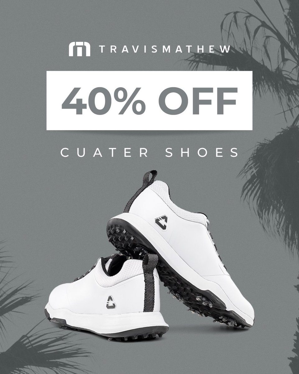 TravisMathew_EU's tweet photo. 🚨BIG savings on Cuater footwear, gloves, belts + much more! ⛳️🙌
Click to shop 👉 https://t.co/zLRCQRxIbY
#travismathew #cuater https://t.co/uYb8Nrxo1c