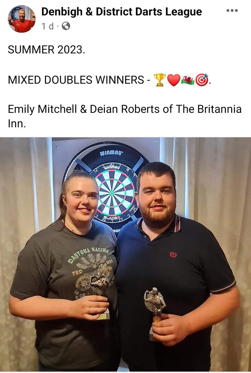 DenbighDarts's tweet photo. https://t.co/fpdJB5ofqx