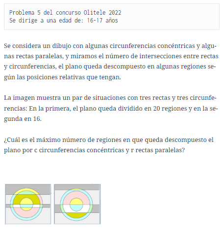 DimatesUA's tweet photo. #LosProblemasDeDimates 320:
➡️ Problema 5 #Olitele 2022
📷 Circunferencias concéntricas
https://t.co/9CJF1JsxSg
¡Inténtalo!
@RobSelGom
@OMErsme
@rmtnezcalafat
@EstalmatCV
@RealSocMatEsp
@Dimatematicas https://t.co/02jlnYZ5ON
