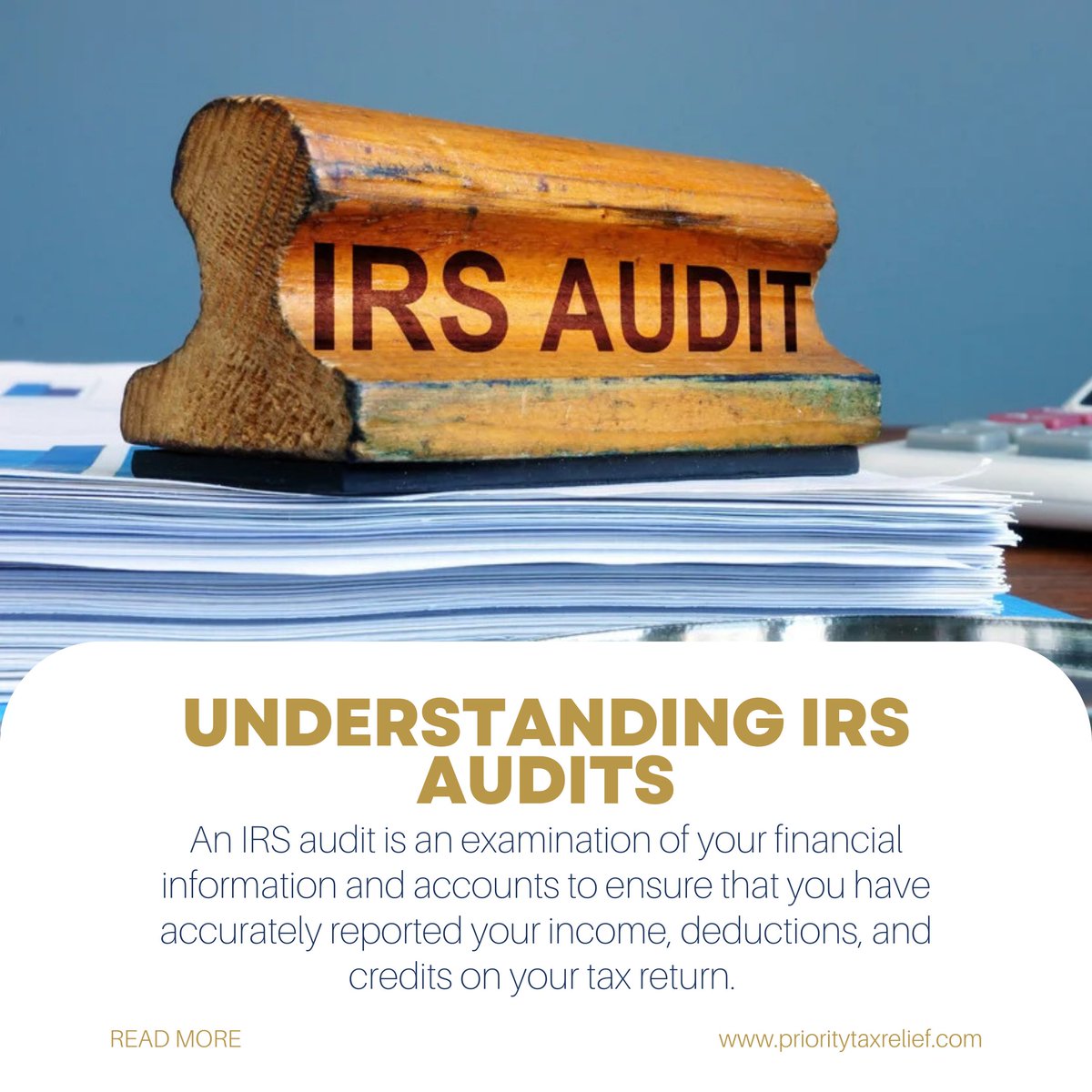 Don't let an IRS audit catch you off guard!🕵️‍♂️🔍  

Learn how to navigate the audit process and keep your financial records in tip-top shape. 💼💰

Discover more here 👉 prioritytaxrelief.com/understanding-… 📖🔗

#IRSAudit #FinancialCheckup #TaxTips
