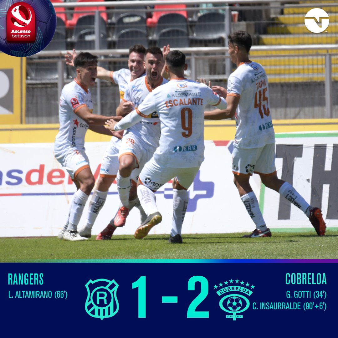 TNTSportsCL's tweet photo. 😮���💨🏆🦊 Así fue la definición

Cobreloa logró asegurar el boleto a Primera y el título del Campeonato Ascenso con el agónico tanto de Insaurralde y cuando Iquique sentenció su triunfo ante S. Wanderers en el norte.

Estadio TNT Sports, estés donde estés 📲💻 Link en la BIO 📍 https://t.co/r6k6alfaml