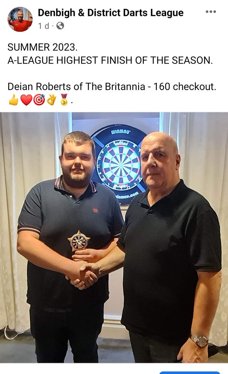 DenbighDarts's tweet photo. Summer is over.
Thanks to all who attended....Winter is coming. https://t.co/89L0KVpjXI