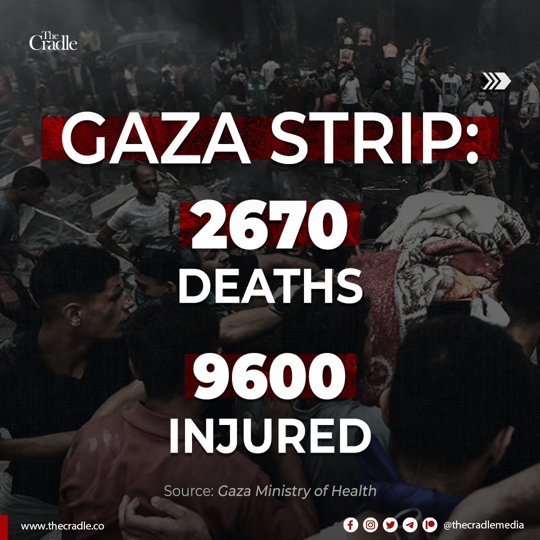 TheCradleMedia's tweet photo. Israel continues its US-backed massacre in the Gaza Strip via nonstop bombing. https://t.co/rbdjQKD1GX