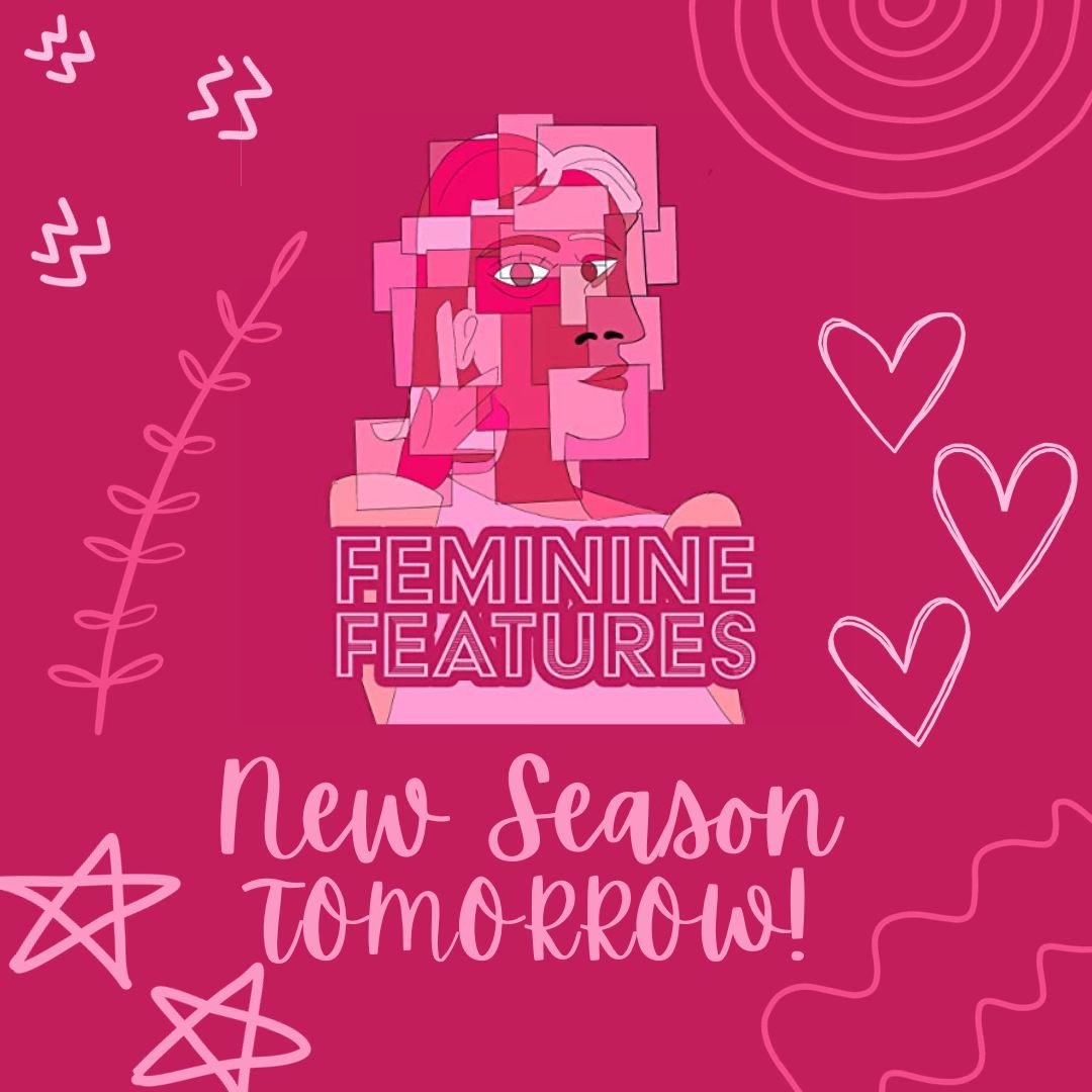FemFeaturesPod's tweet photo. Season 6 starts tomorrow! You won’t want to miss our longest episode yet- make sure to subscribe wherever you get your podcasts 💕 https://t.co/Da7H26MsP6