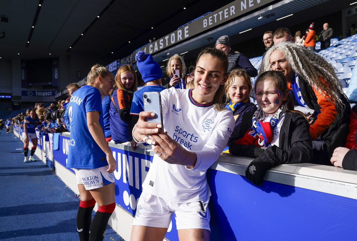 RangersWFC's tweet photo. 💙✨ Thank you to all the fans for your incredible support today at Ibrox. https://t.co/wWAW0XpvEF