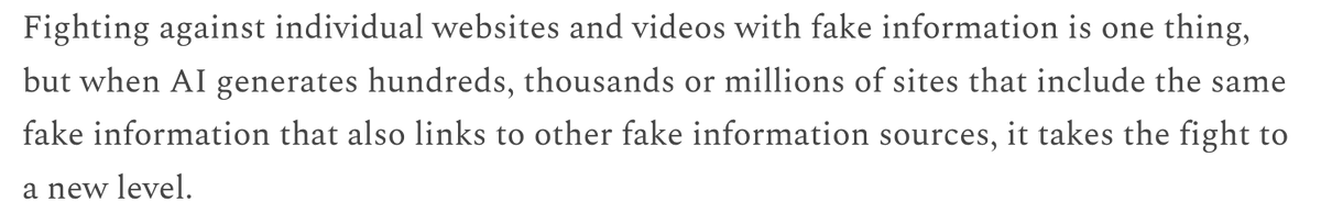 jahven's tweet photo. AI to Generate Fake News and Fake Content – The New Arms Race https://t.co/snZ6gFxsSc #GenerativeAI #AI #FakeNews #FakeContent #FakeDetection #Information #Media #DeepFake #ConspiracyTheories #Politics https://t.co/uzLSpFmbZS