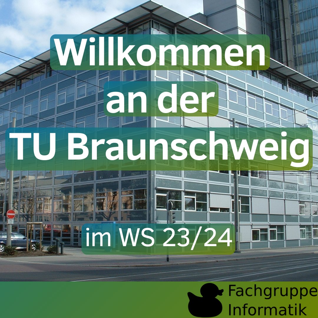 FGInfoBS's tweet photo. Wir heißen alle neuen Studierenden der Informatik an der TU Braunschweig herzlich willkommen und freuen uns schon auf eine spannende O-Woche! 
Weitere Infos gibt es unter: https://t.co/bzebYZZt3h
Allen Anderen wünschen wir einen erfolgreichen Start ins neue Semester! https://t.co/SWR5BKx2zS