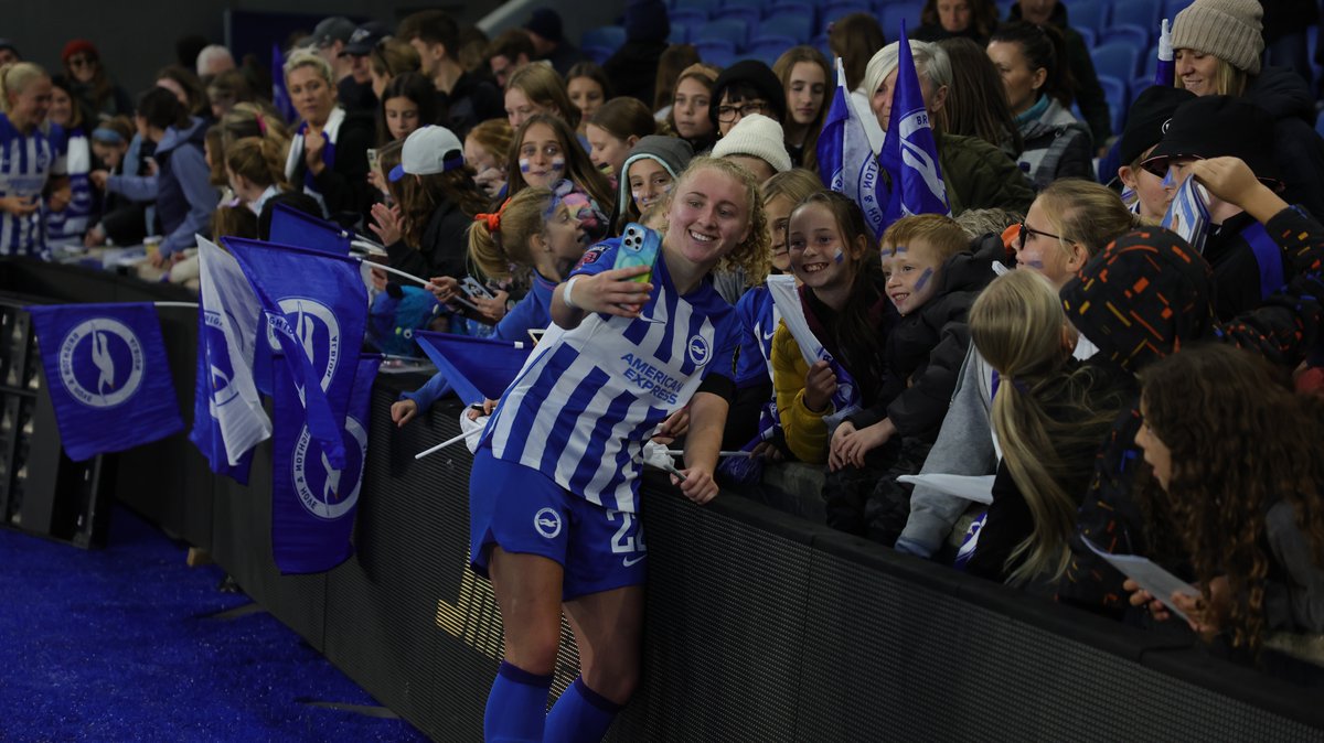 BHAFCWomen's tweet photo. Not the result we wanted but thank you for your support at the Amex today. 💙🙏 https://t.co/cJPlxYzsNa