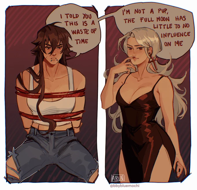 vampire x werewolf gfs 🩸🐺 + full moon 