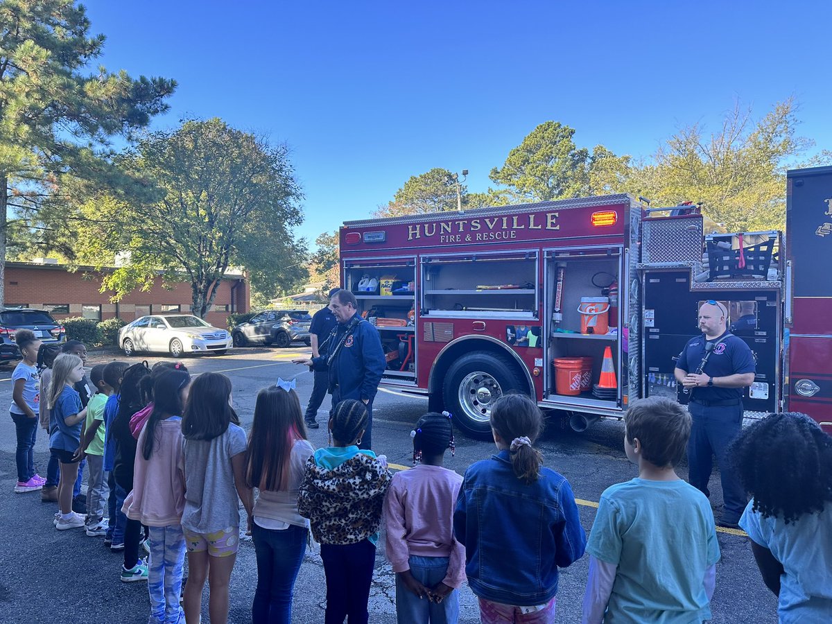 Our PreK-2nd grade students got a visit from some of our community helpers this past week. <a href="/HSVk12/">Huntsville City Schools</a> <a href="/ASFLptsa/">ASFL PTA</a>