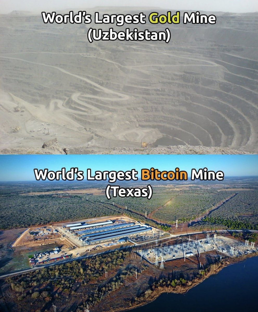 #Bitcoin Mining vs #Gold #Mining