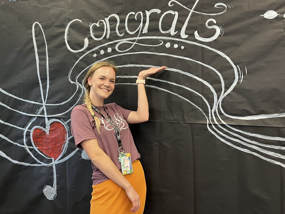 CWTESPrincipal's tweet photo. Celebrating our sweet music teacher today, Ms. Walters. In a few short weeks she will be a “Mrs.” https://t.co/Xfdp3dS7Zb
