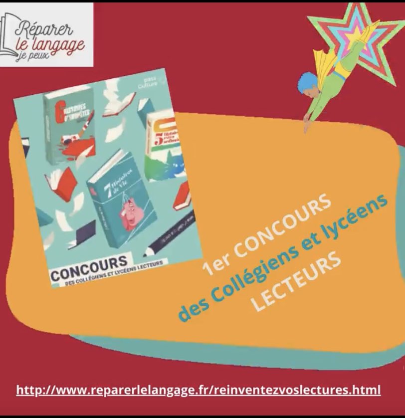 📚POUR FAIRE LIRE VOS CLASSES 
Faites participer vos élèves au 1er concours des collégiens et lycéens lecteurs, en lisant des romans  ados écrits par des ados. Un écrivain viendra les rencontrer en classe.✍️
DES LIVRES  À GAGNER ‼️
RÈGLEMENT : lnkd.in/eE2AiD7b