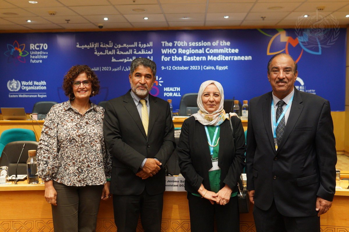 GFFCC's tweet photo. #GFFCC in the 70th session of the WHO Regional Committee for the Eastern Mediterranean in Cairo, Egypt, 9-12 October 2023. Together, we're uniting for a healthier future.
Stay tuned for updates! 📢 #RC70 #HealthForAll #GFFCC https://t.co/MhMgrLvKnO