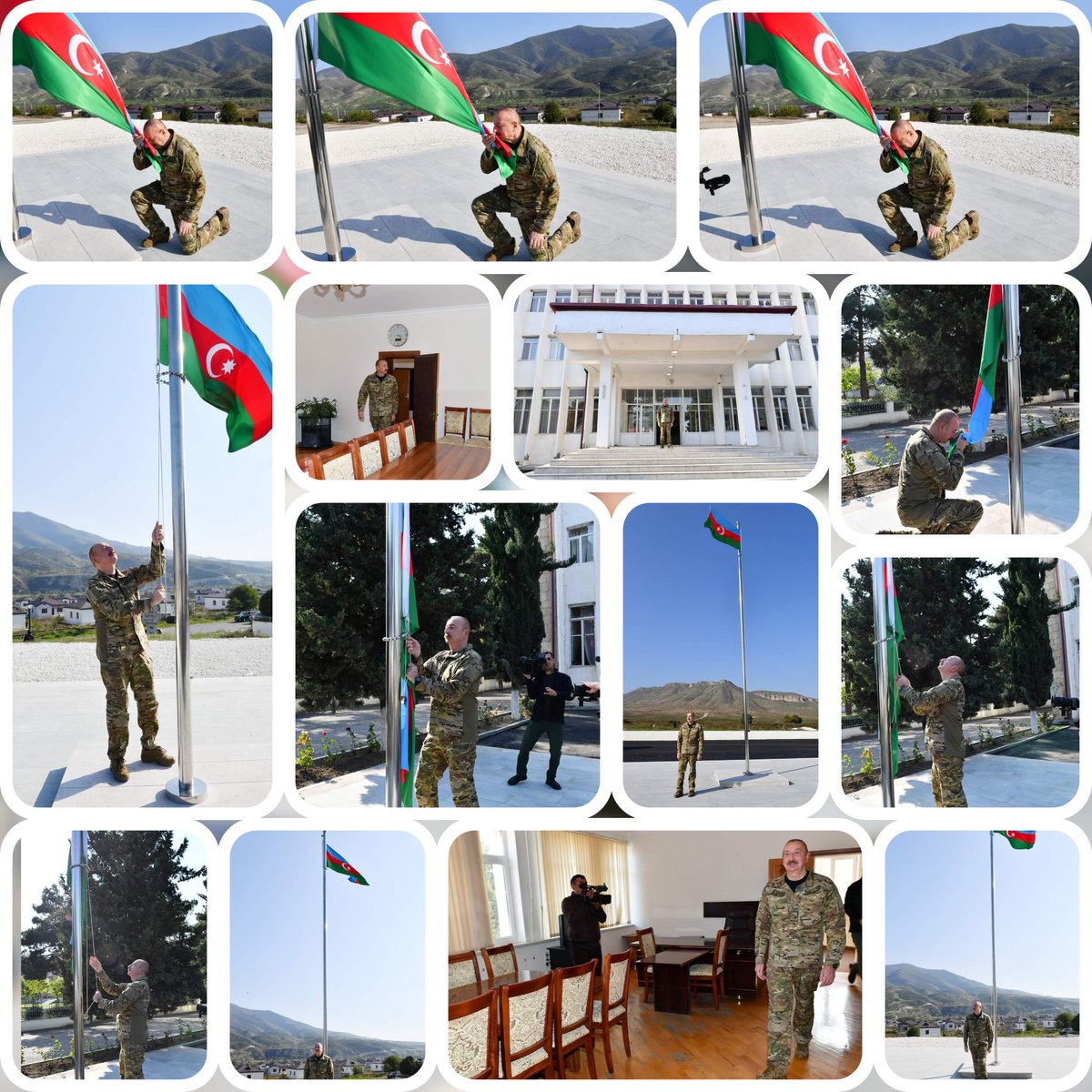 BFRehimli's tweet photo. 🇦🇿 Ali Baş Komandan İlham Əliyev Xocalı şəhərində və Əsgəran qəsəbəsində Azərbaycan Respublikasının Dövlət Bayrağını ucaldıb.
https://t.co/PpGyhrHk2p
#Azerbaijan #Xocali @presidentaz https://t.co/TTEVlC86LL